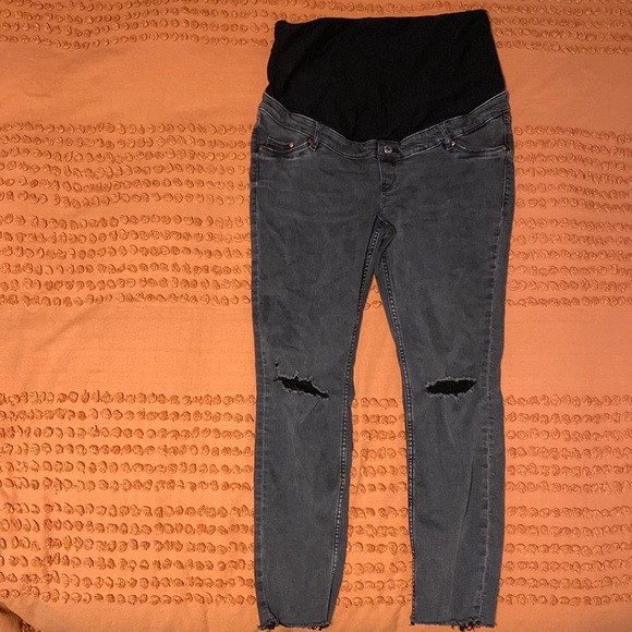 H&M MAMA maternity jeans Skinny Ankle Large - Picture 1 of 3